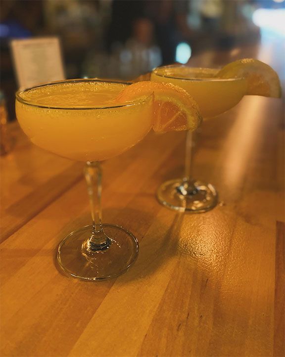 Two glasses of orange juice