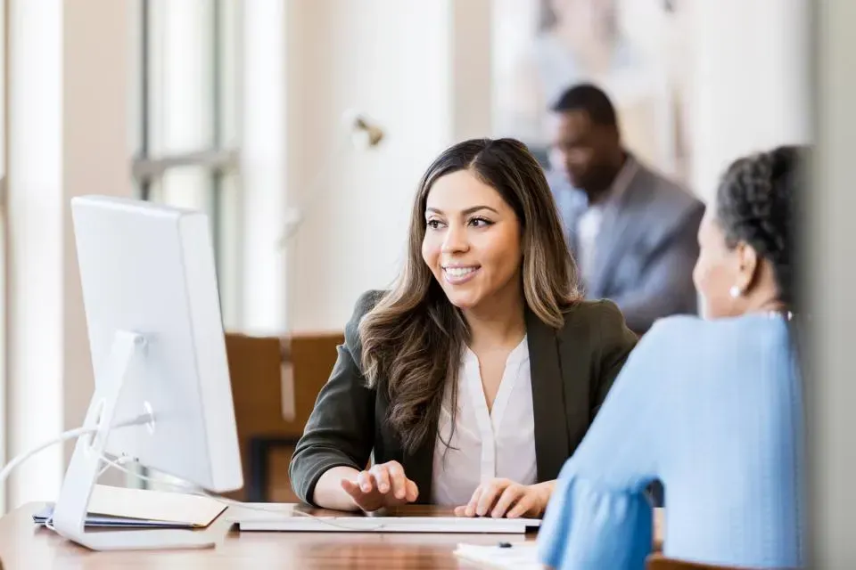 Tax professional helping client with IRS audit preparedness