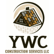 Logo for YWC Construction Services featuring a house icon within a circle, with "YWC" below.