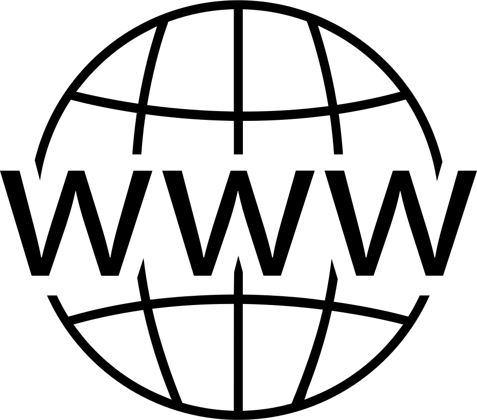 Logotipo de la World Wide Web: globo terráqueo con las letras 