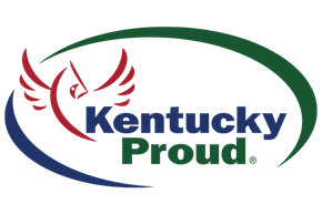 The kentucky proud logo has a bird with wings on it.