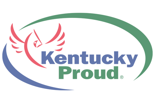 The kentucky proud logo has a bird with wings on it.