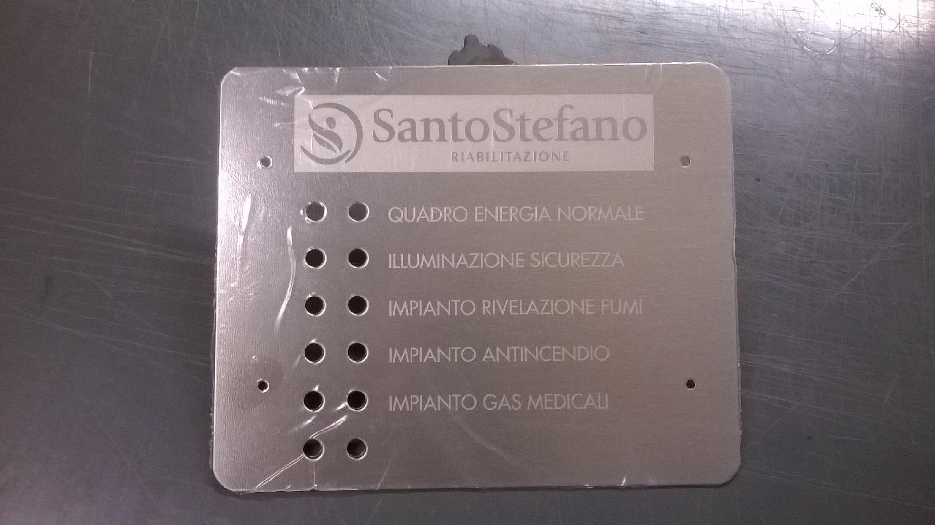 incisione citofoni acciaio