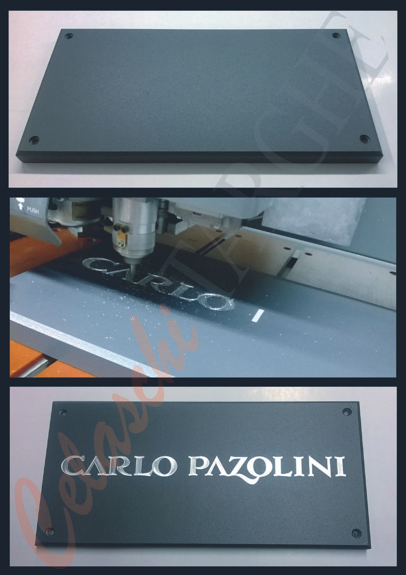 Incisione targa Celaschi Macerata