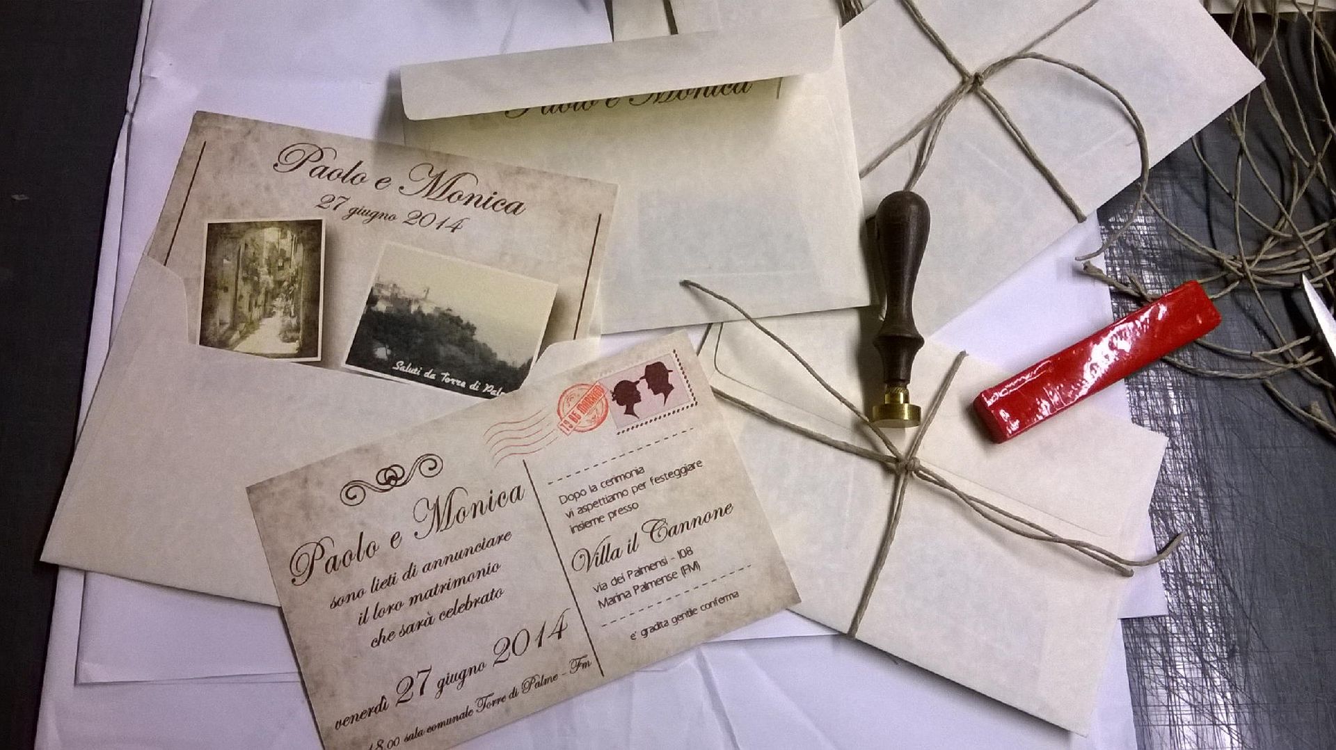 progettazione partecipazioni sposi Macerata