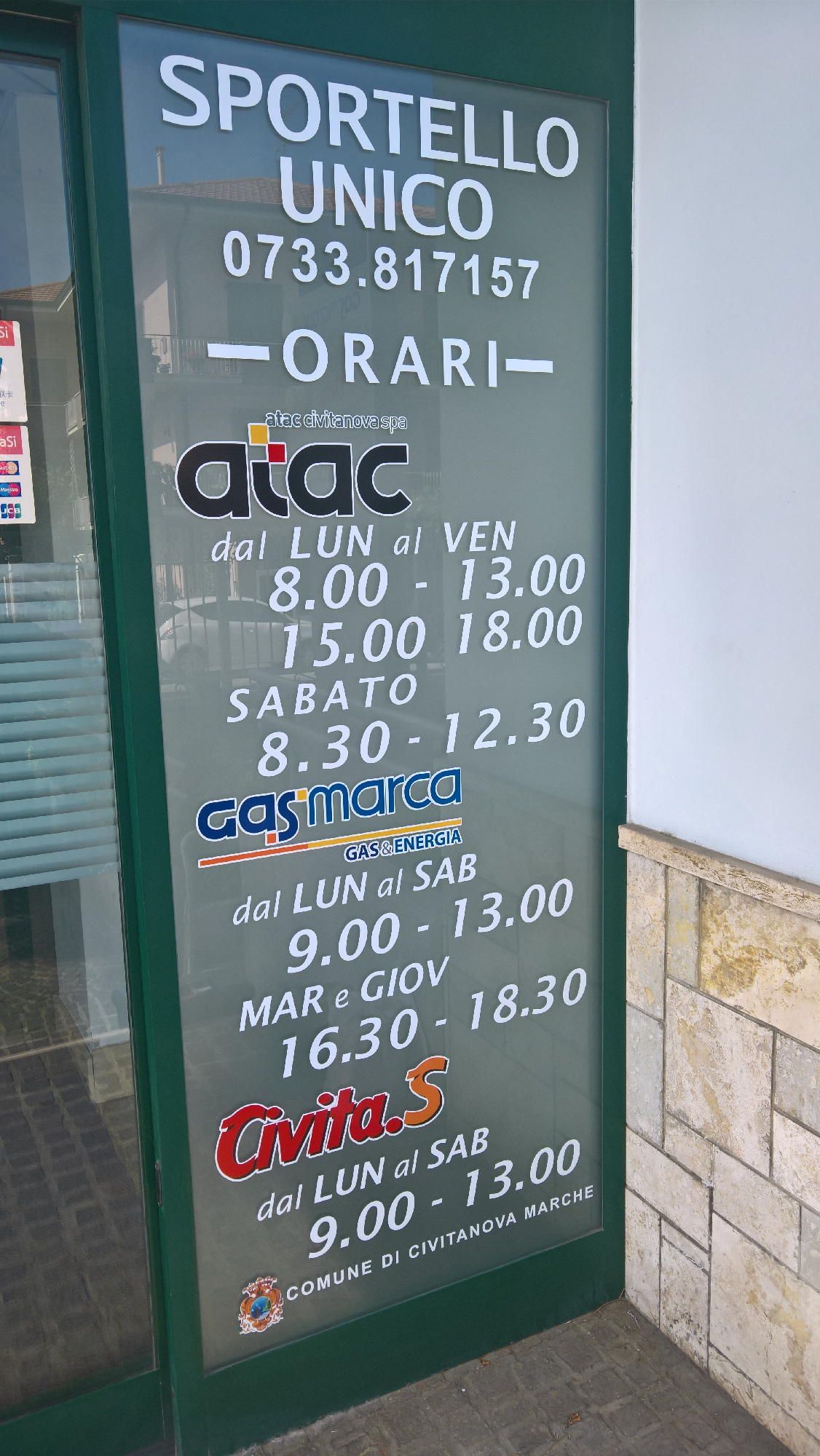 vetrofanie attività commerciali Civitanova Marche