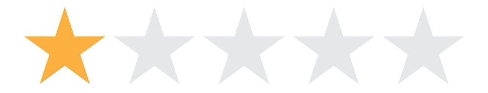 A yellow star is standing out from a row of white stars.