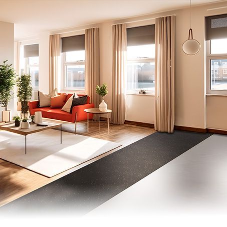 Concrete floor soundproofing