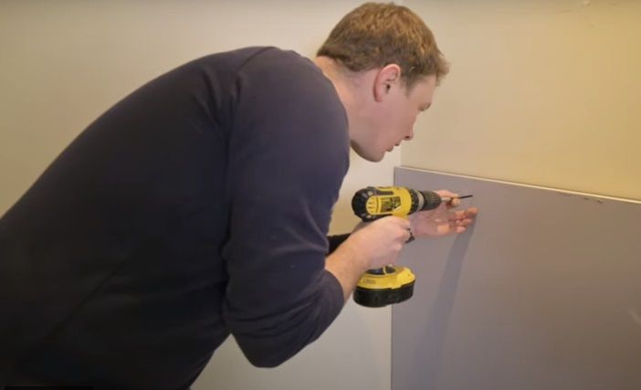 Fixing SoundBoard 4 to the stud wall