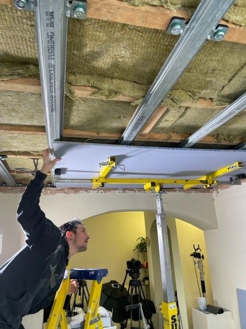First layer of Acoustic Plasterboard