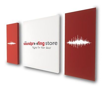 Company logo printed on Acoustic Panels 