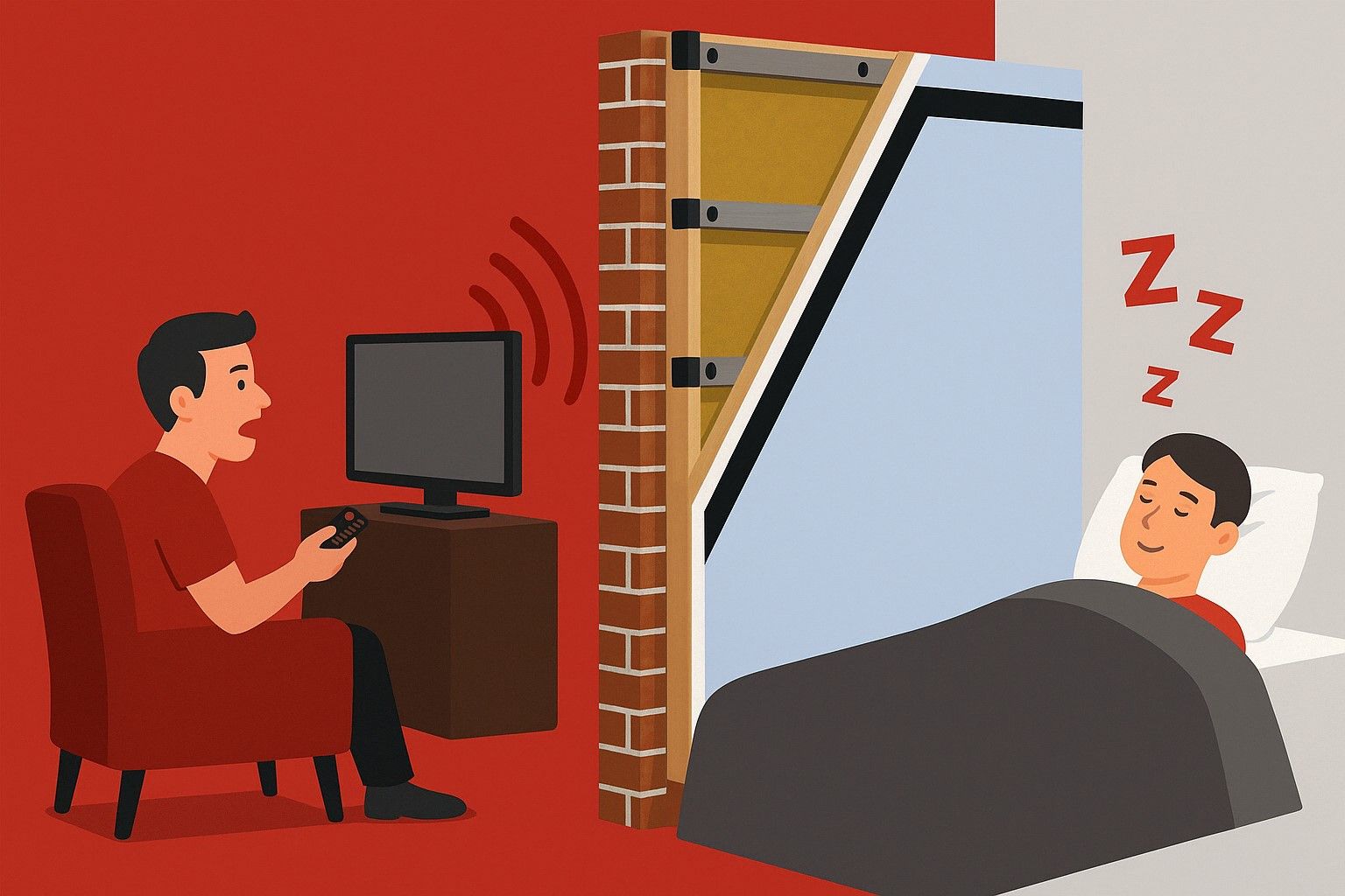 ReductoClip Sound Insulation for walls