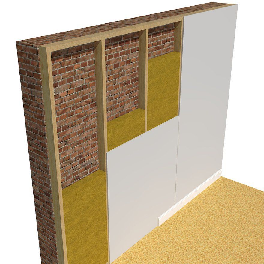 Acoustic mineral wool insulation