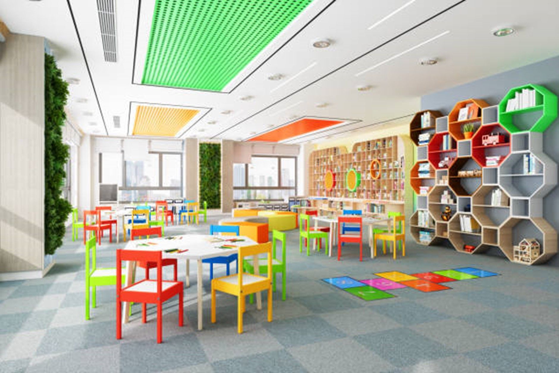 Bright looking classroom