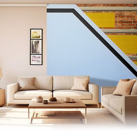 ReductoClip Direct to Wall soundproofing on a living room wall