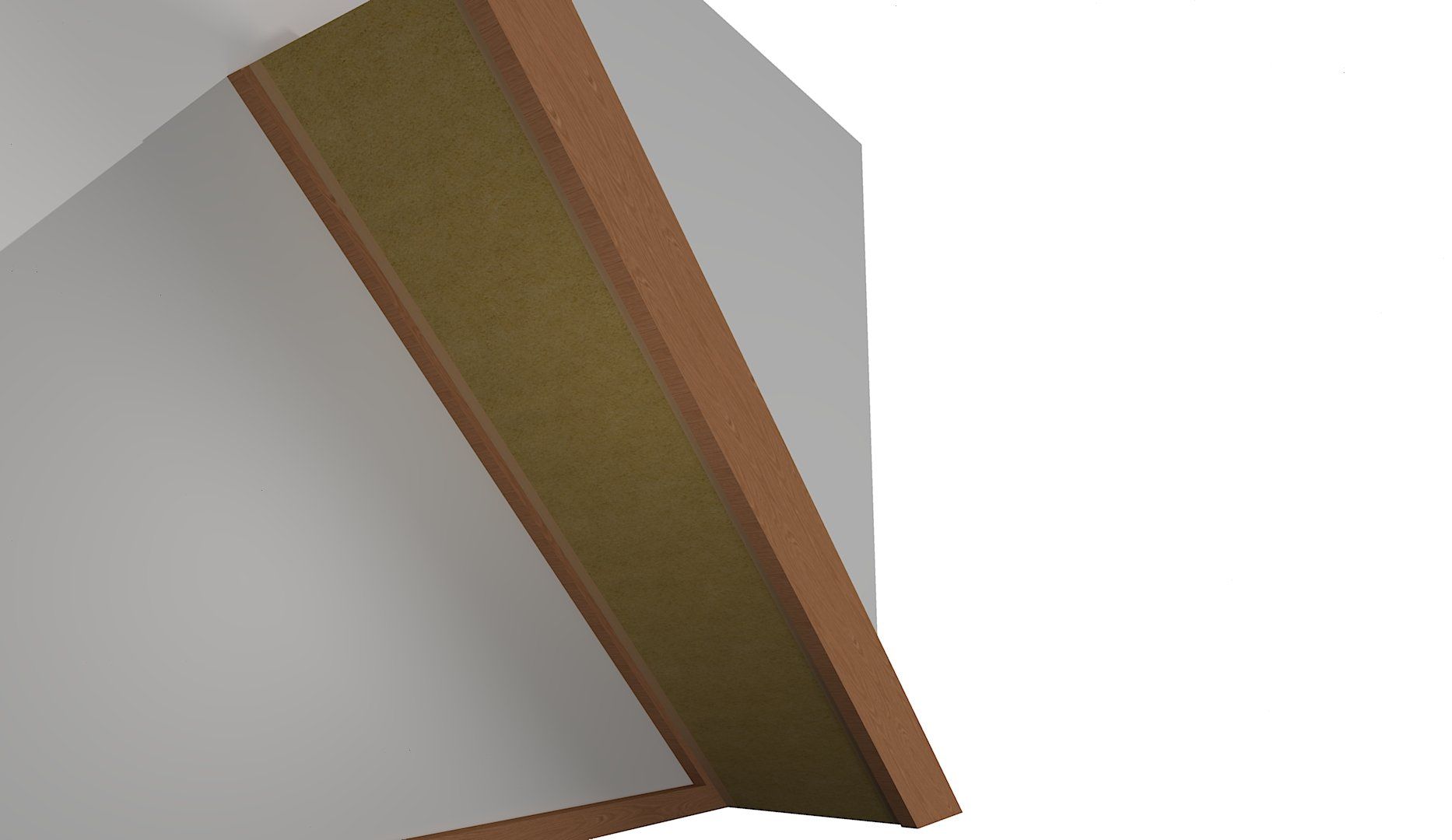 Soundproofing under stairs with mineral wool