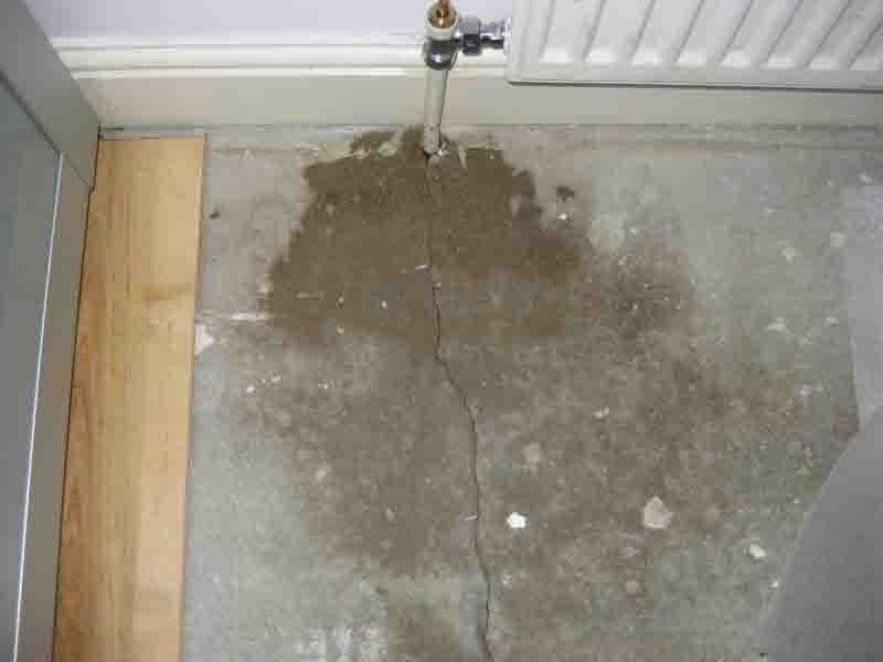 Concrete floor weakness