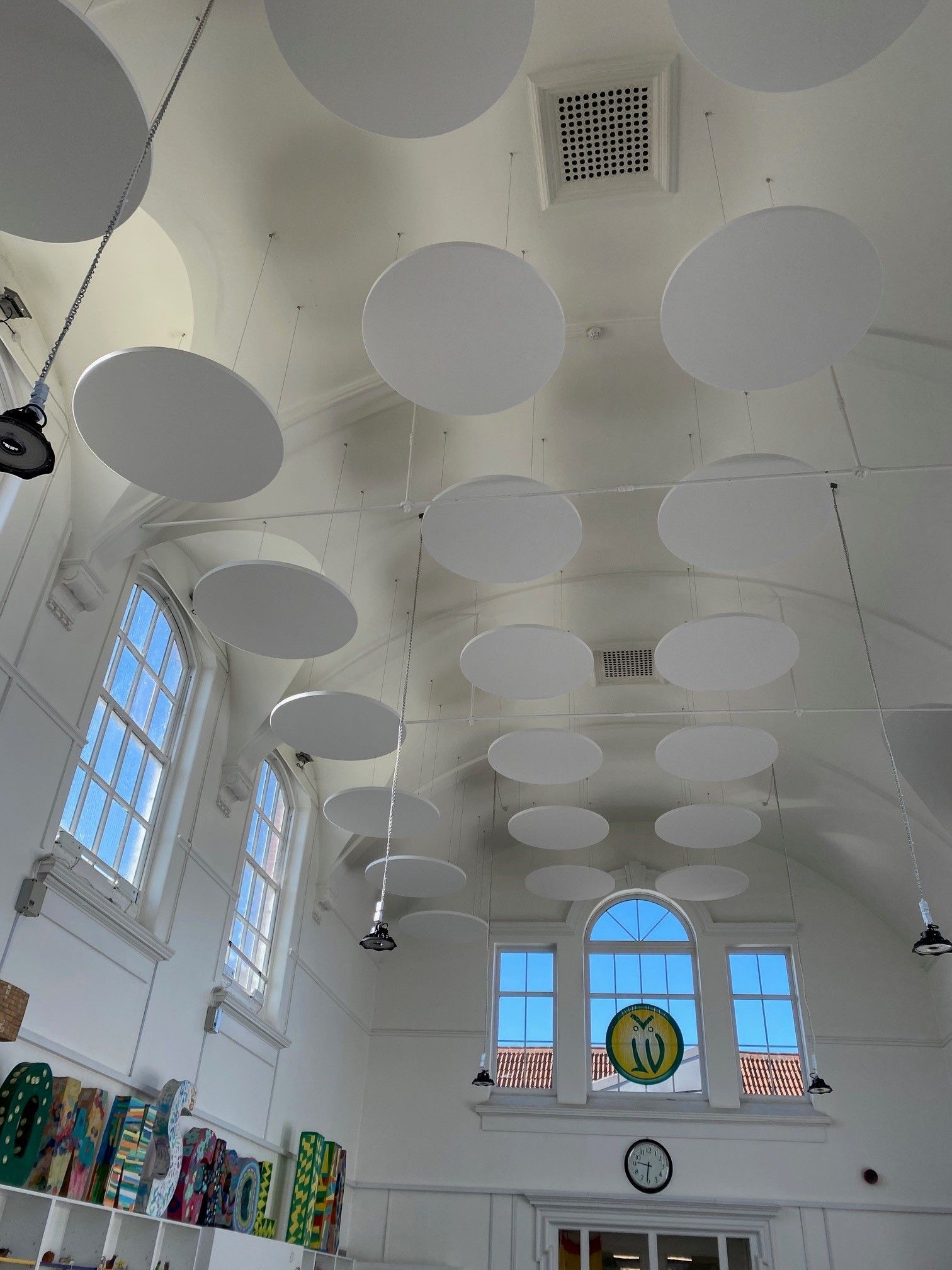 ProSound Acoustic Ceiling Rafts in a church