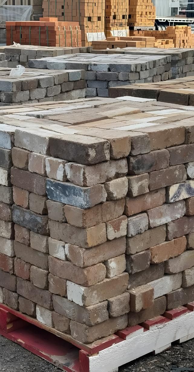A Pile Of Bricks Stacked On Top Of Each Other On A Pallet — Premier Bricks, Blocks & Pavers In Cessnock, NSW