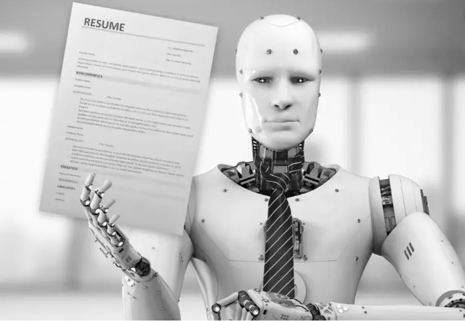 Robot Holding a Resume