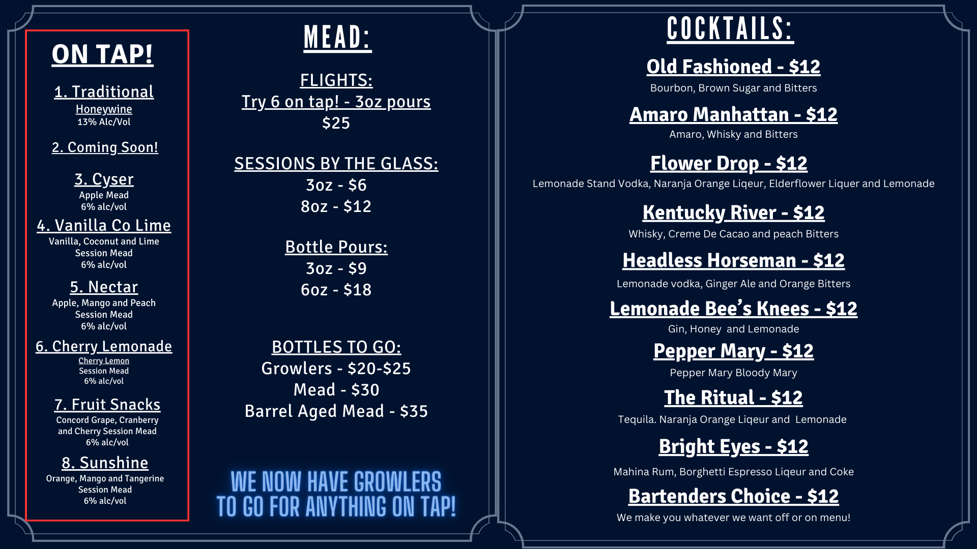 Mead On Tap Lake St. Louis, MO Burnt Barrel