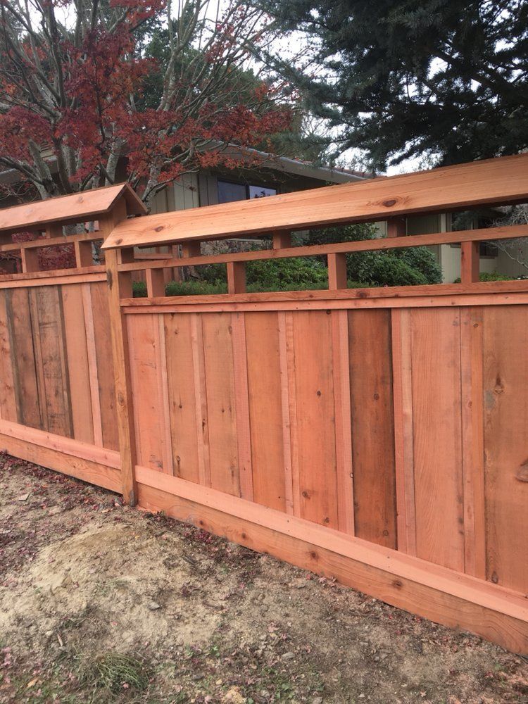 Wooden Fence with Wooden Roof — Windsor, CA — Century Fencing Company