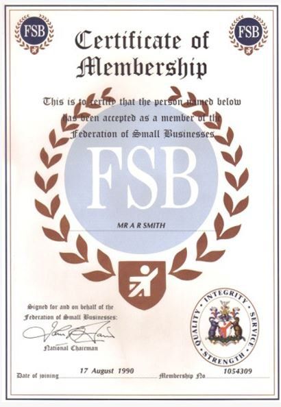 FSB Certificate