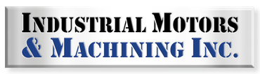 The logo for industrial motors and machining inc.