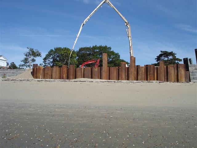 Residential Seawall Construction