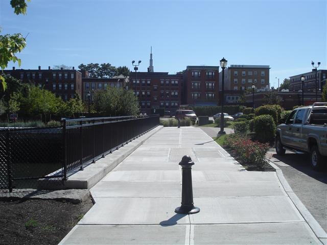 Derby Street entrance connecting the downtown area to the historic Salem waterfront