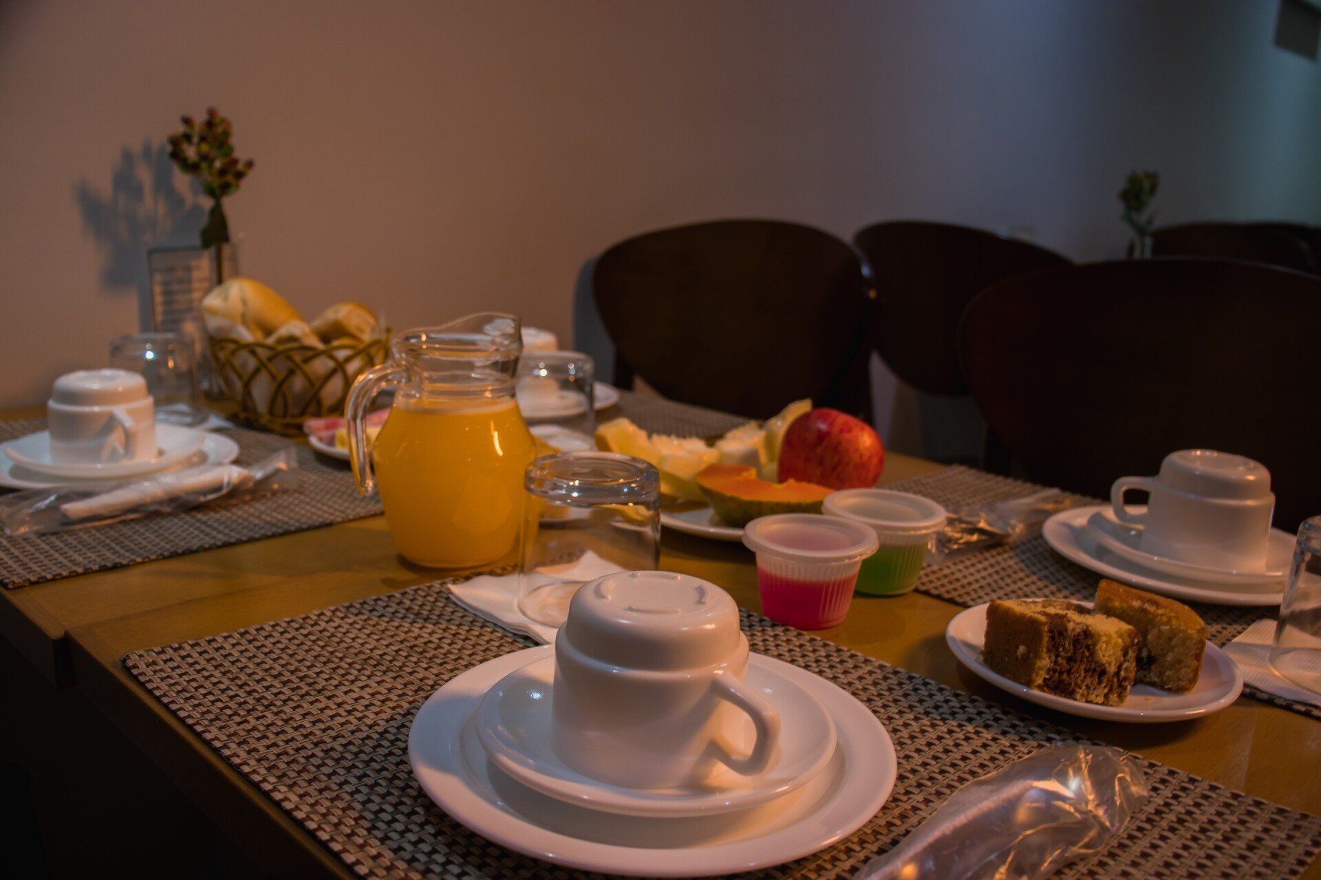 mesa de café da manhã Villa's Hotel