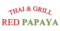 Logo for Red Papaya Thai & Grill: arched text