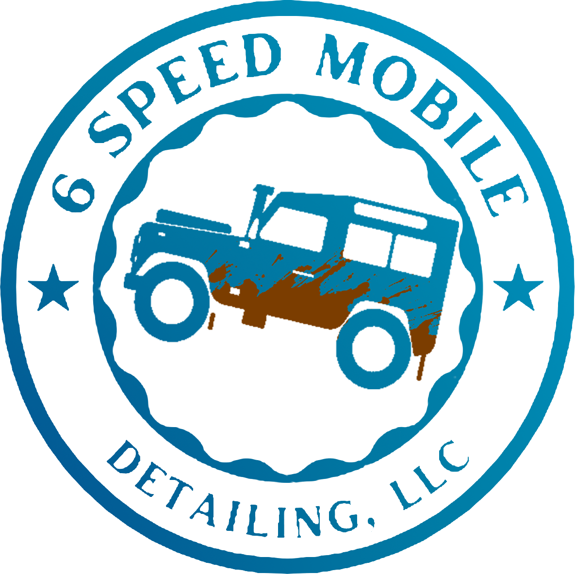 A logo for 6 speed mobile detailing llc