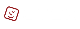 Logo: Maroon square with a stylized "S" and a curved line within.