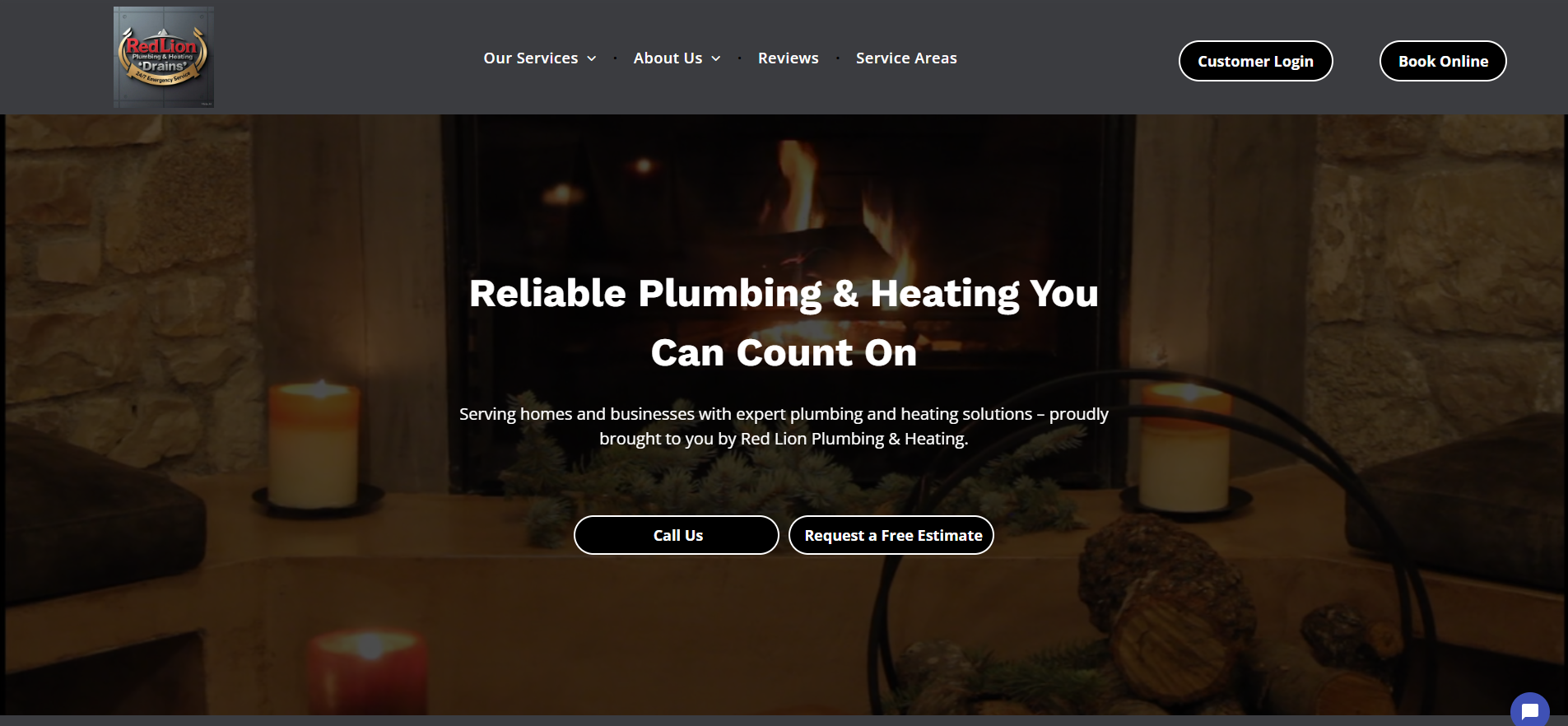 Red Lion Plumbing website