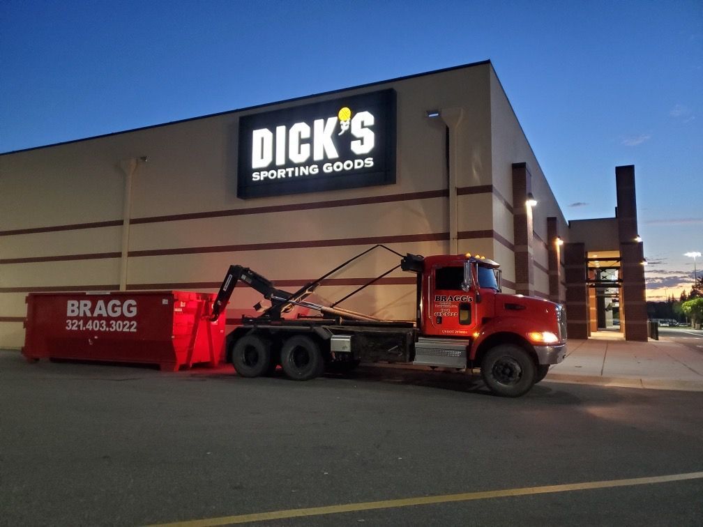 Dumpster Rental Service for Dick's — Melbourne, FL — Braggs Roll-Off Dumpsters Inc.