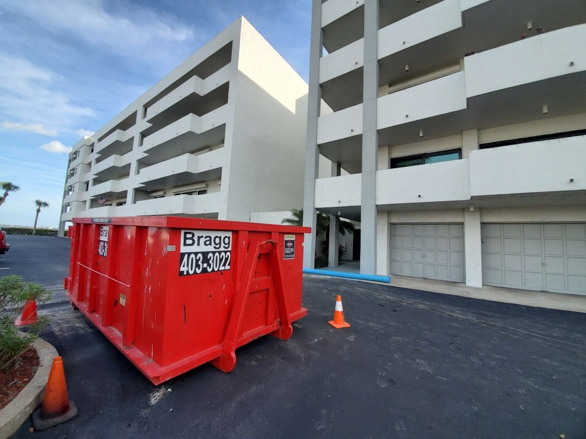Bragg's Rental Dumpster — Melbourne, FL — Braggs Roll-Off Dumpsters Inc.