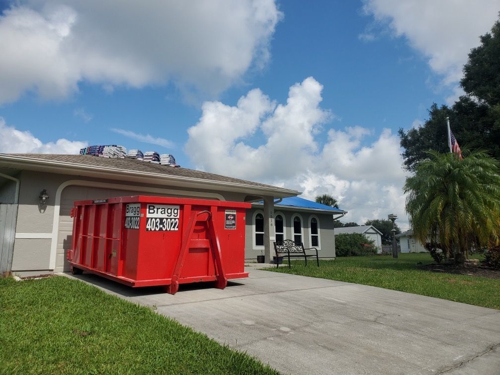 Dumpster Rental for Roof Replacement — Melbourne, FL — Braggs Roll-Off Dumpsters Inc.