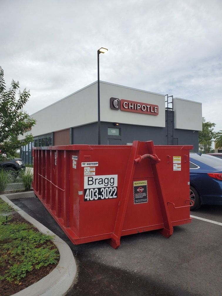 Dumpster Service for Chipotle — Melbourne, FL — Braggs Roll-Off Dumpsters Inc.