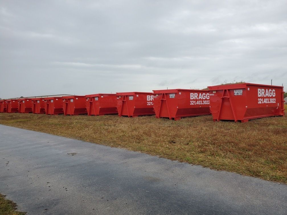 Bragg's Red Dumpsters — Melbourne, FL — Braggs Roll-Off Dumpsters Inc.