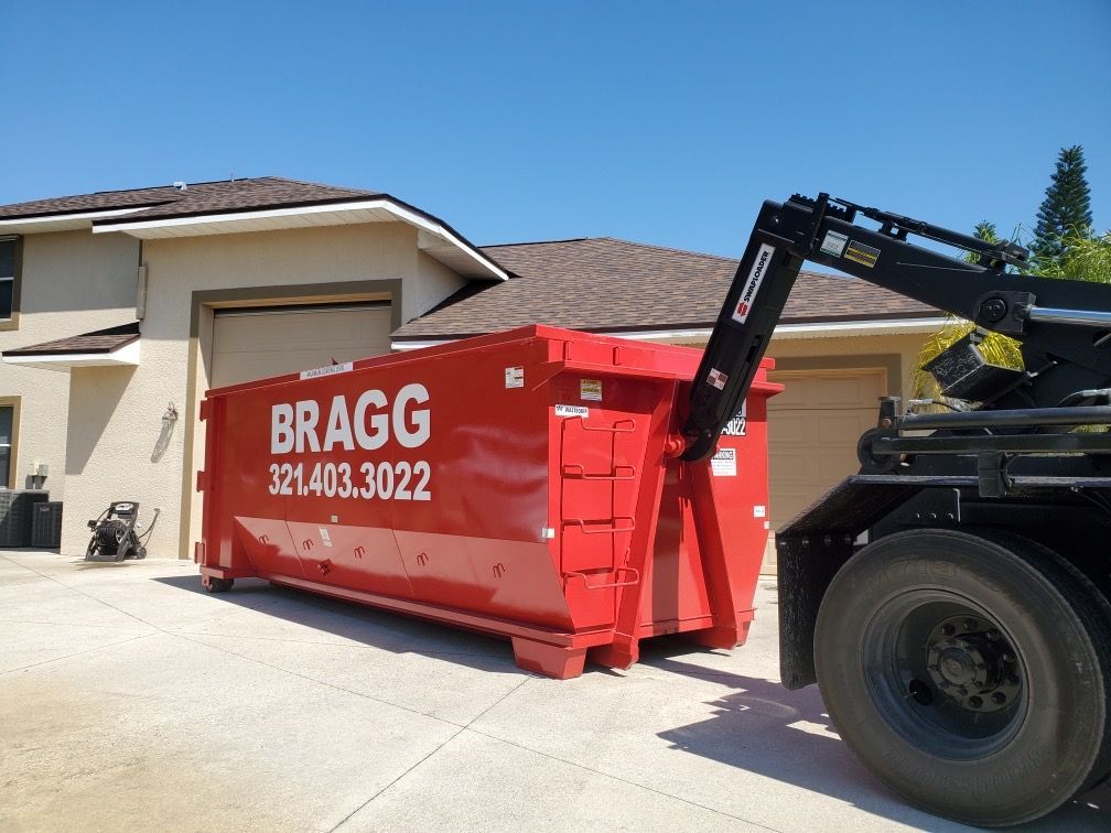Residential Project Dumpster — Melbourne, FL — Braggs Roll-Off Dumpsters Inc.