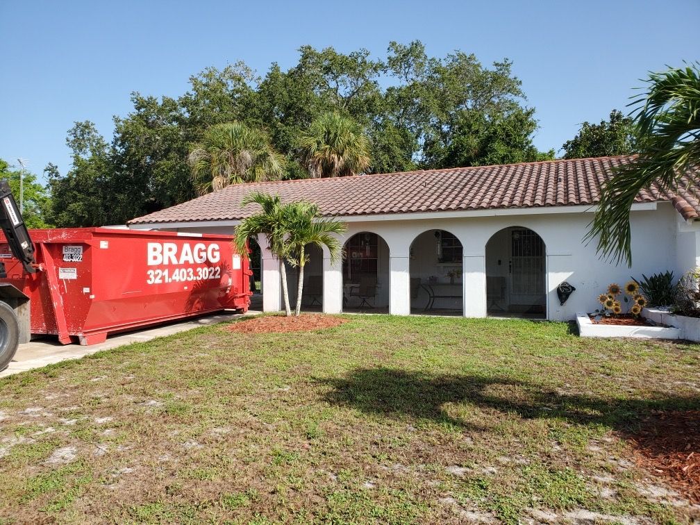Residential Dumpster — Melbourne, FL — Braggs Roll-Off Dumpsters Inc.