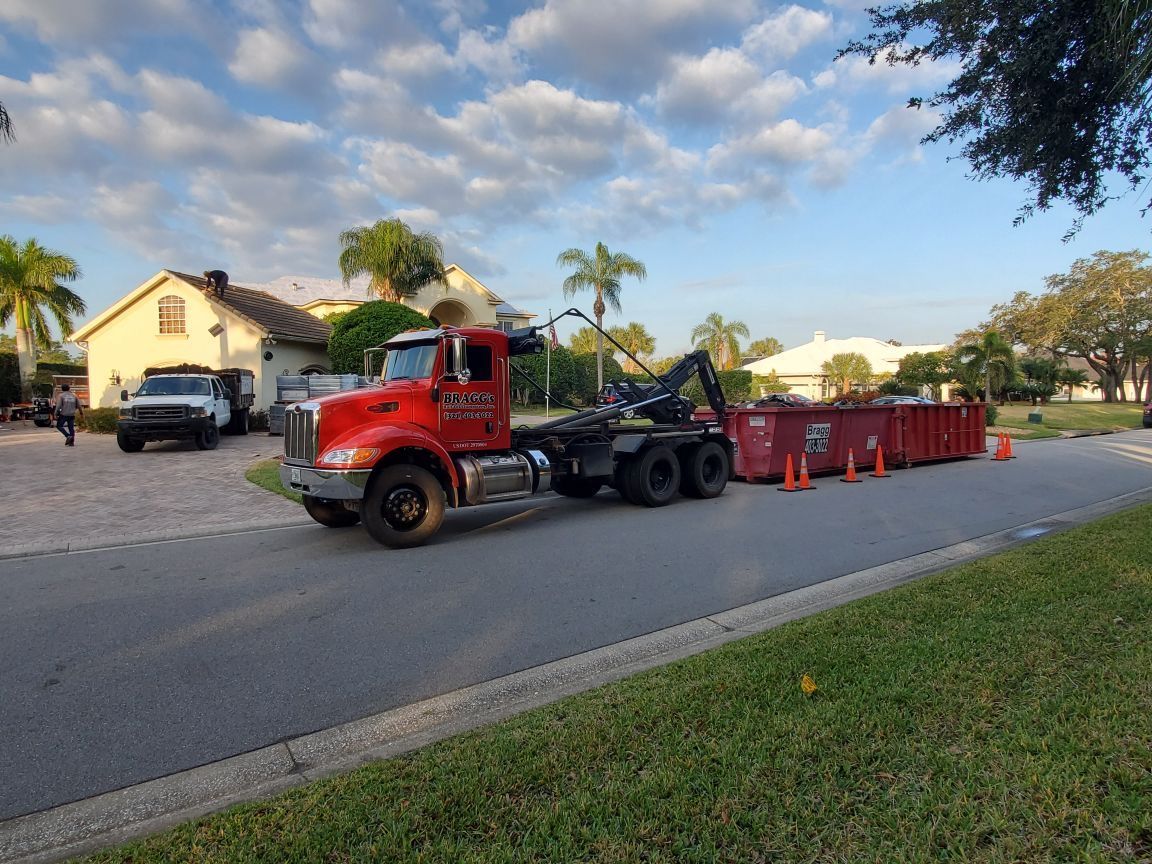 Dumpster for Residential Use — Melbourne, FL — Braggs Roll-Off Dumpsters Inc.