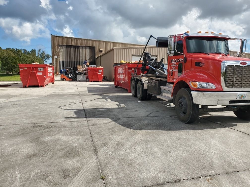 Dumpster for Warehouse Use — Melbourne, FL — Braggs Roll-Off Dumpsters Inc.