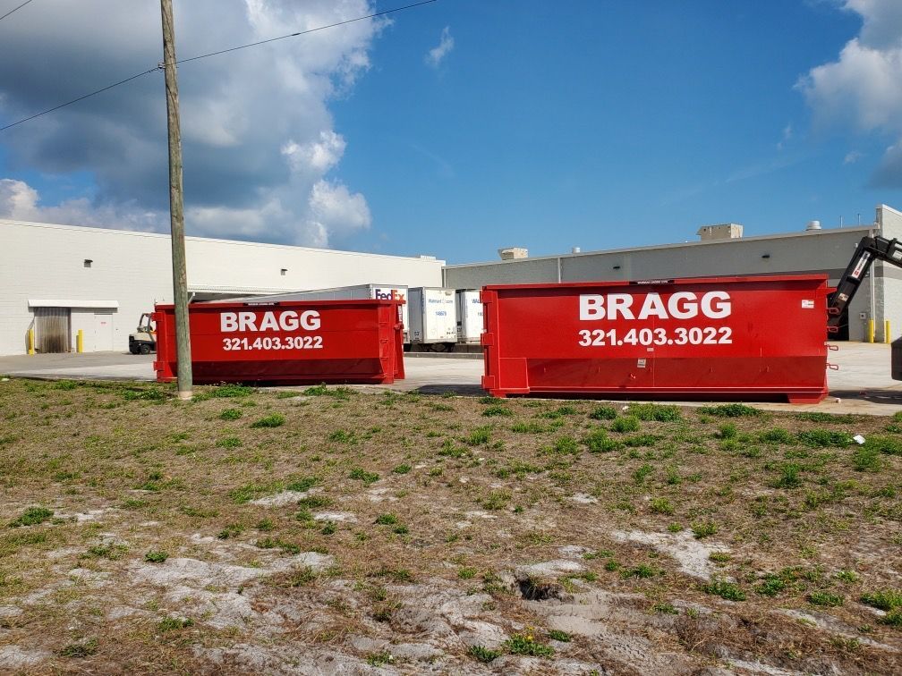 Two Bragg Dumpster Bed — Melbourne, FL — Braggs Roll-Off Dumpsters Inc.