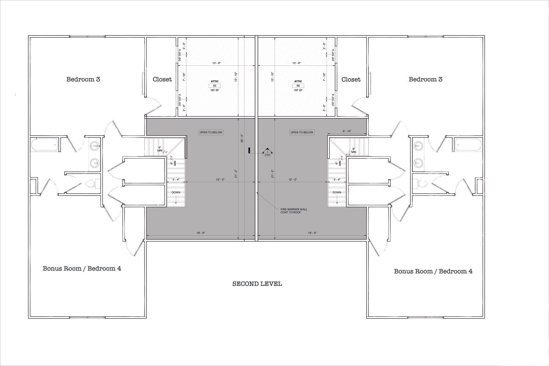 Floor Plan - Second level