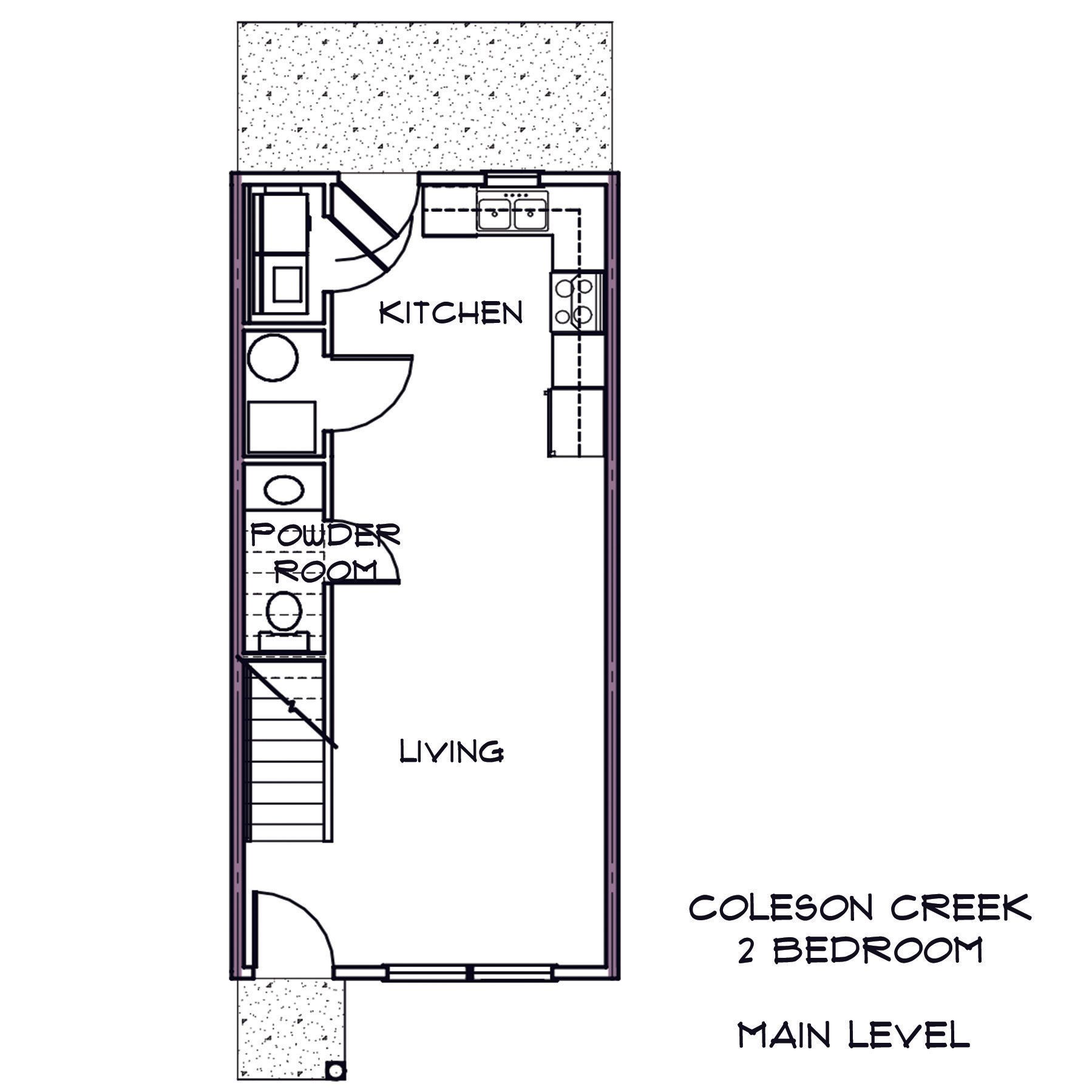 Floor Plan: 2 Bed main level