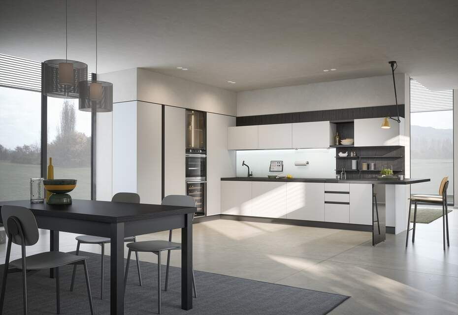 cucina bianca moderna