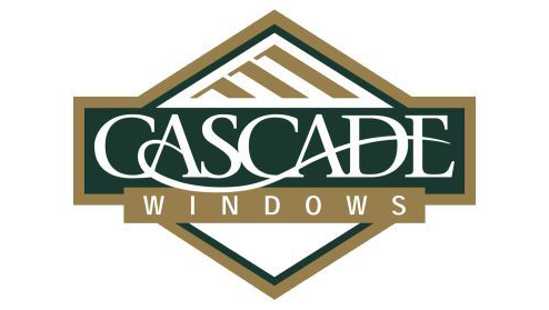 Cascade Windows logo: green and gold diamond with company name in white script.