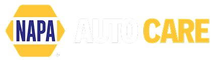 NAPA AutoCare logo with blue NAPA inside a yellow hexagon and yellow